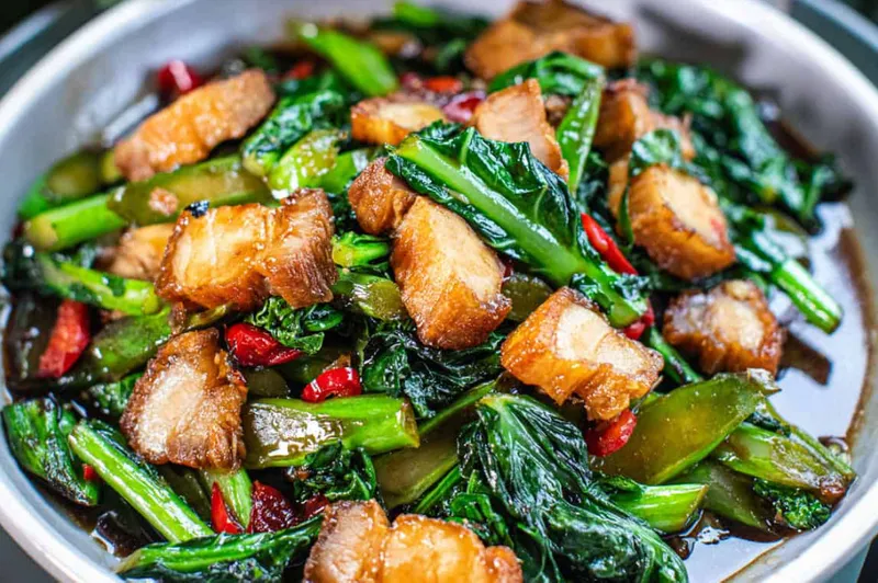 113. Chinese Broccoli Pork Belly