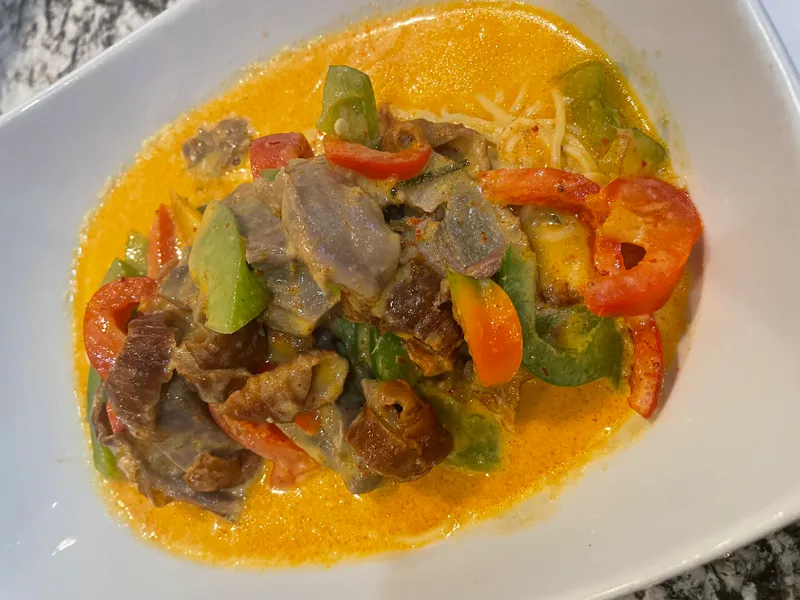 S13. Panang Curry Duck with Egg Noodle