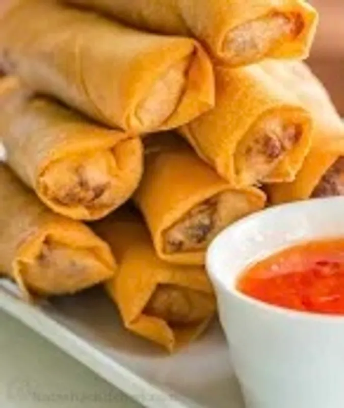 003. Crispy Veggie Spring Rolls