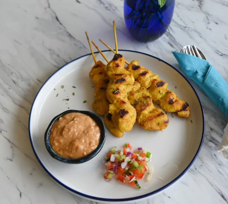 Grilled Chicken Satay (4)
