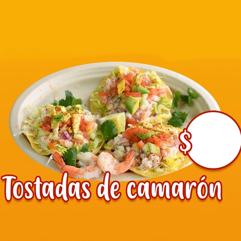 Tostadas de camaron/ shrimp tostadas