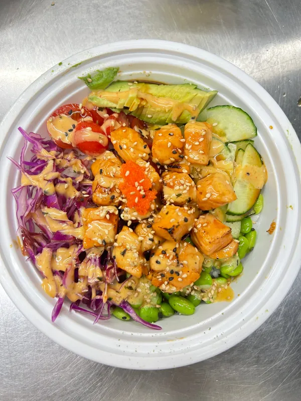 Seared Salmon Pa Tea Bowl