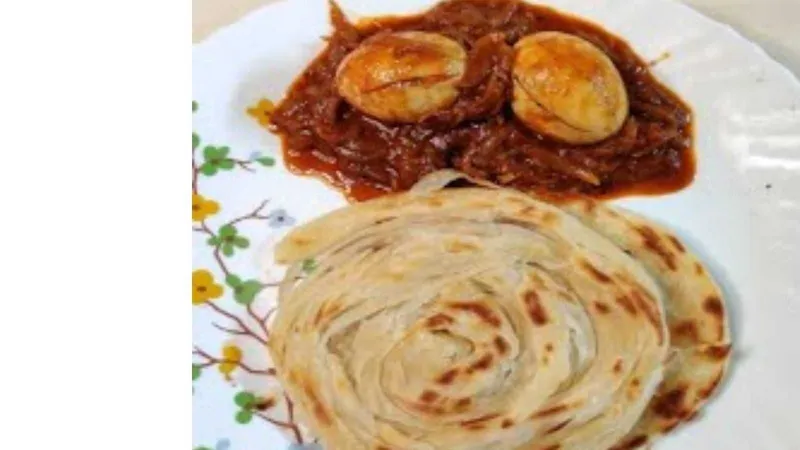 Porotta (2)+Egg Curry