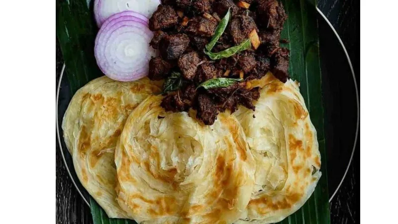 Porotta (2)+Beef Curry