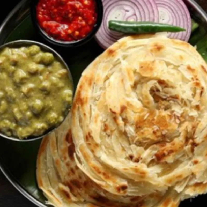 Porotta (2)+Veg Curry