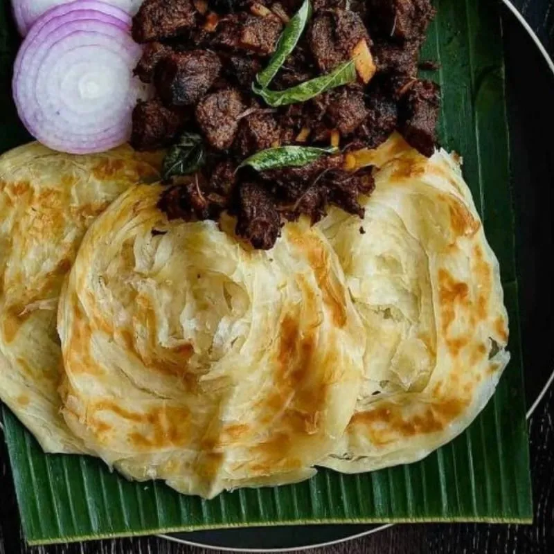 Porotta (2)+Mutton Curry