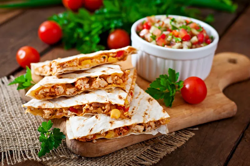 Harina Grilled Chicken Quesadilla (Flour Pollo Asado Quesadilla)
