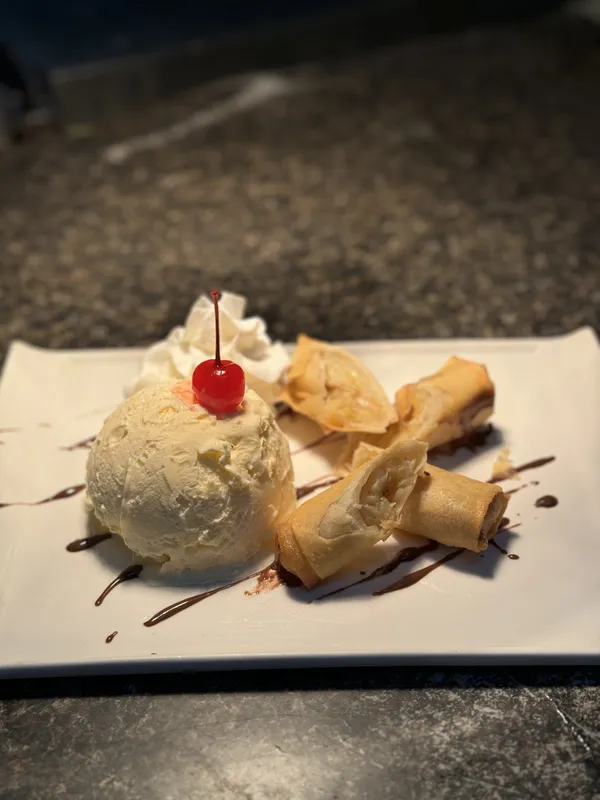 Fried Banana With Ice Cream