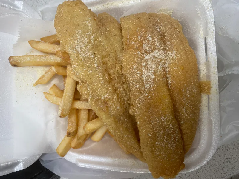 (2 Pcs) catfish with fries