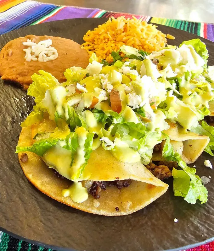Ground Beef And Potato Taco Plate