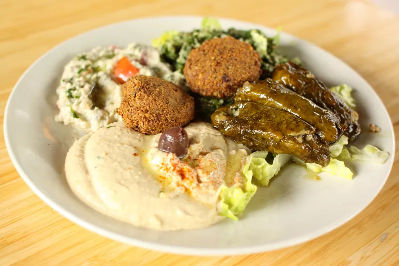 Triple Delight (Baba Ganoush, Hummus, Dolmas)