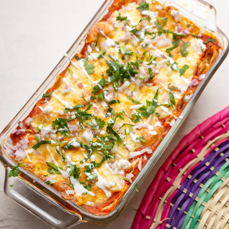 Enchiladas Mexicanas With Cheese