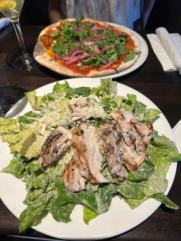 Grilled Chicken Salad Pizza