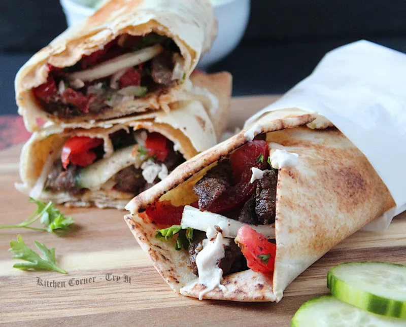 Beef Shawarma Wrap