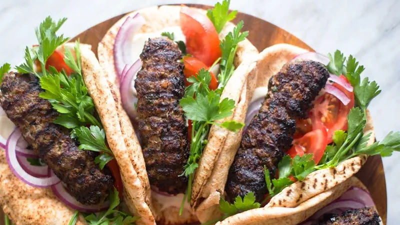 Kofta Kabob Wrap