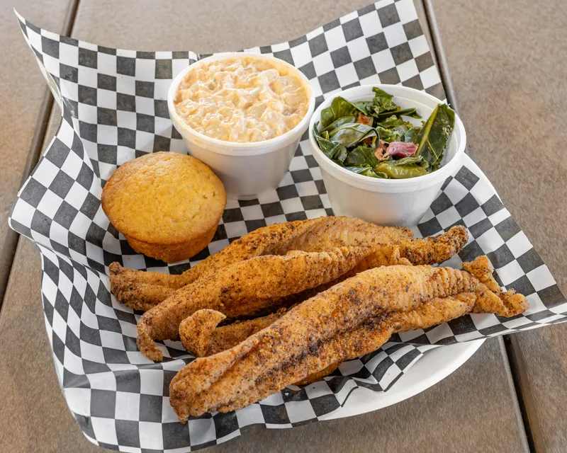 Catfish Plate & 2 Sides