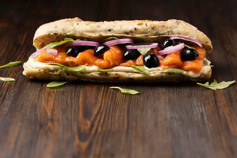 Salmon Burger Ciabatta