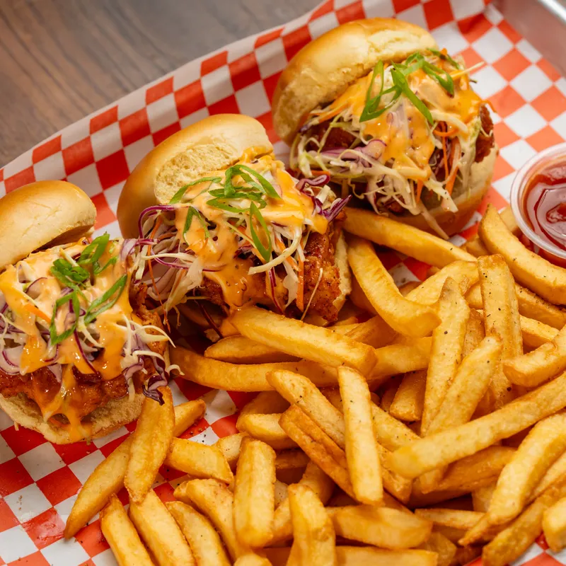 Korean Fried Chicken Sliders