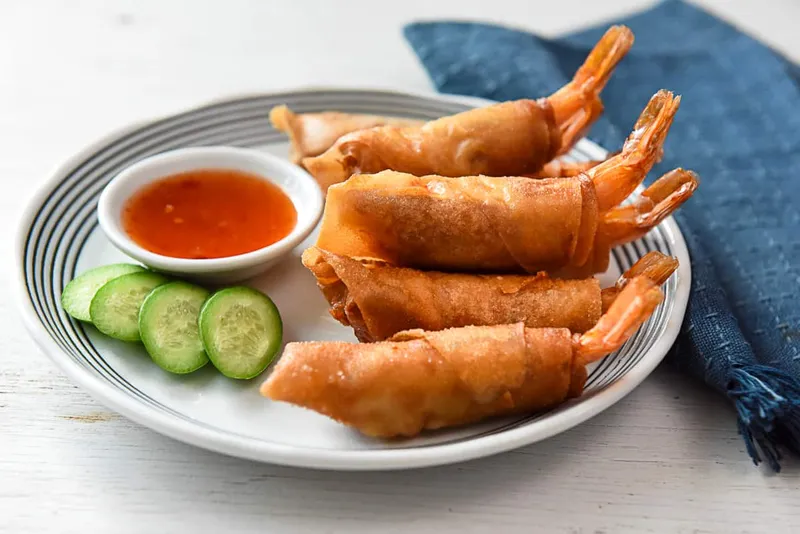 Fried Shrimp In A Blanket