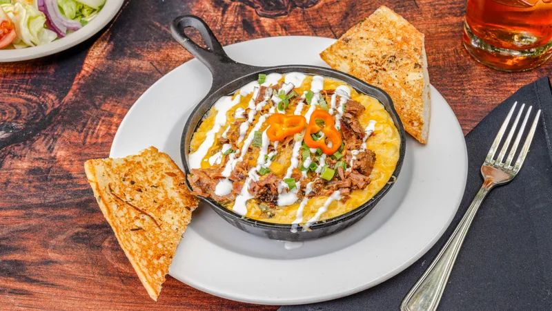 Smoked Brisket Tomatillo Mac & Cheese