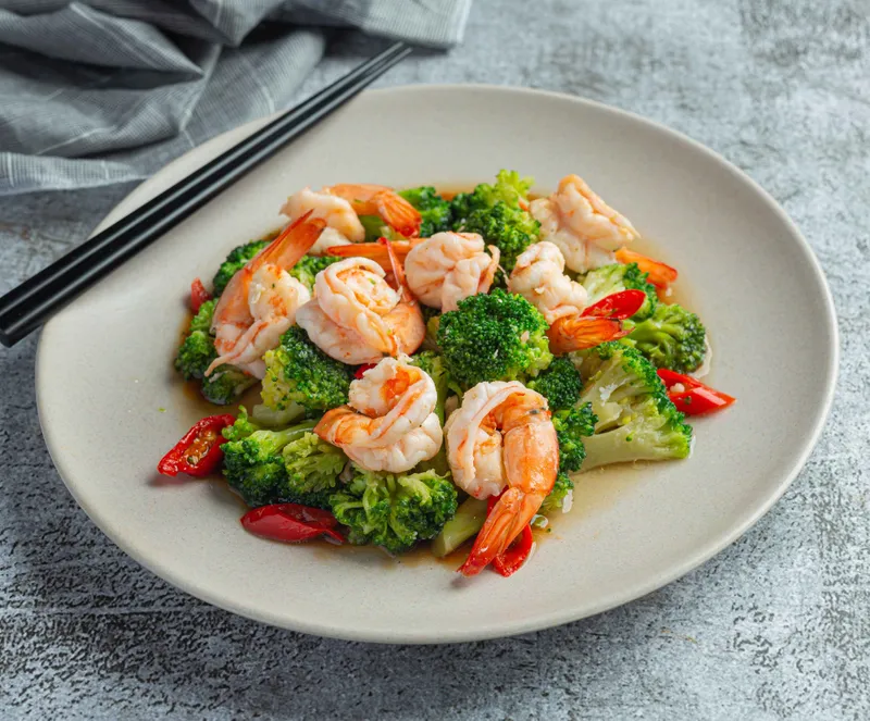 S3.Shrimp With Broccoli