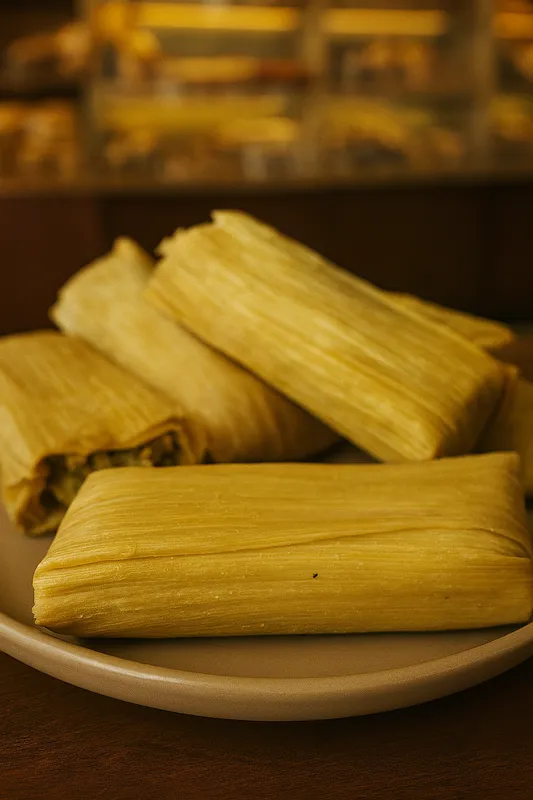 Chicken Green Sauce Tamales Half Of Dozen