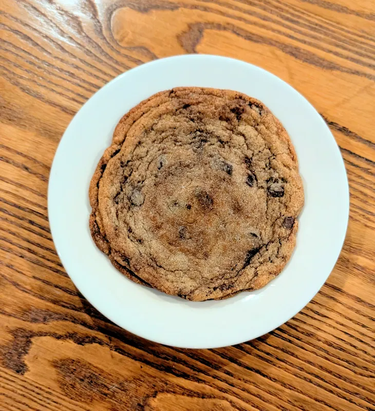 Homemade Jumbo Chocolate Chip Cookie