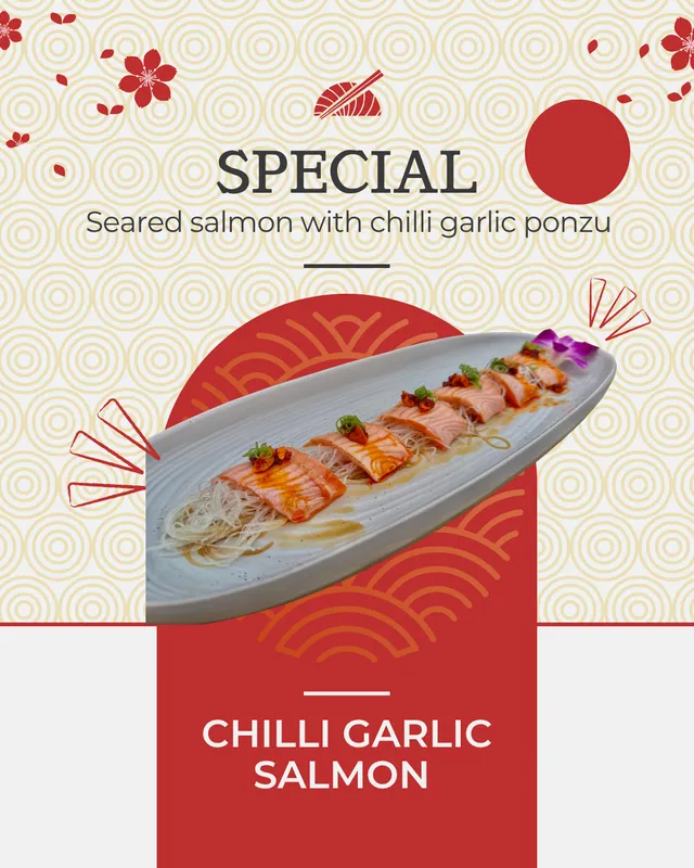 Seared Salmon w/ Chili Garlic Ponzu (NEW!)