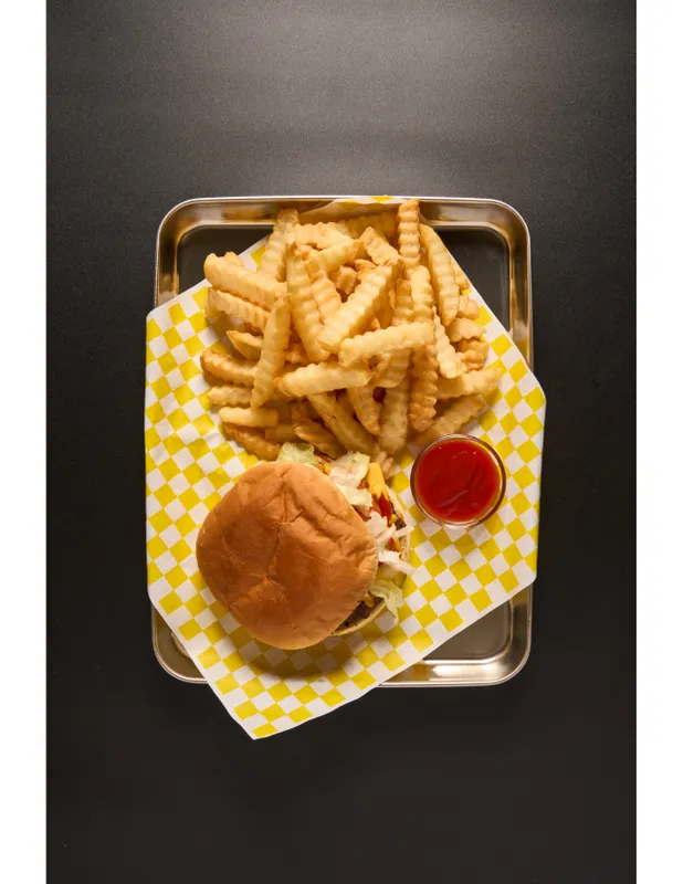 Burger with French Fries