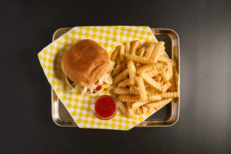 Burger with French Fries & Drink