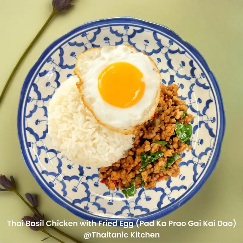 Thai Basil Stir-fried with Fried Egg (Pad Ka Prao Kai Dao)