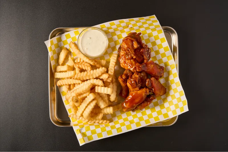 Wing 6pcs with Fries and Drink