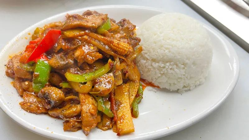 Pan Fried Spicy Red Sauce (Pad Ped)