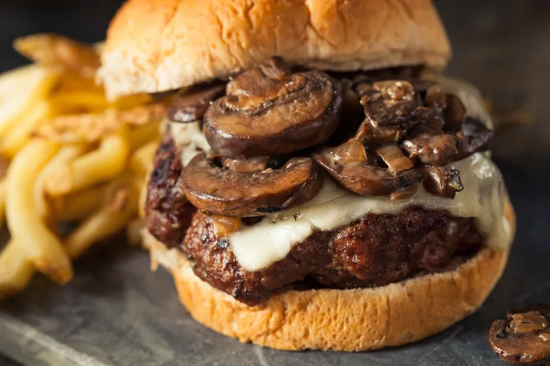 Mushroom Cheeseburger