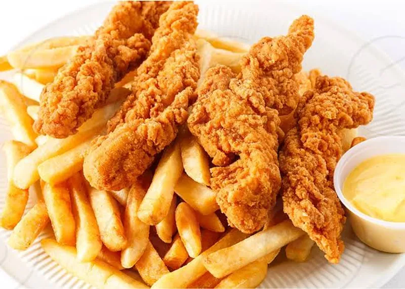 2 Pcs Chicken Strips With Fries