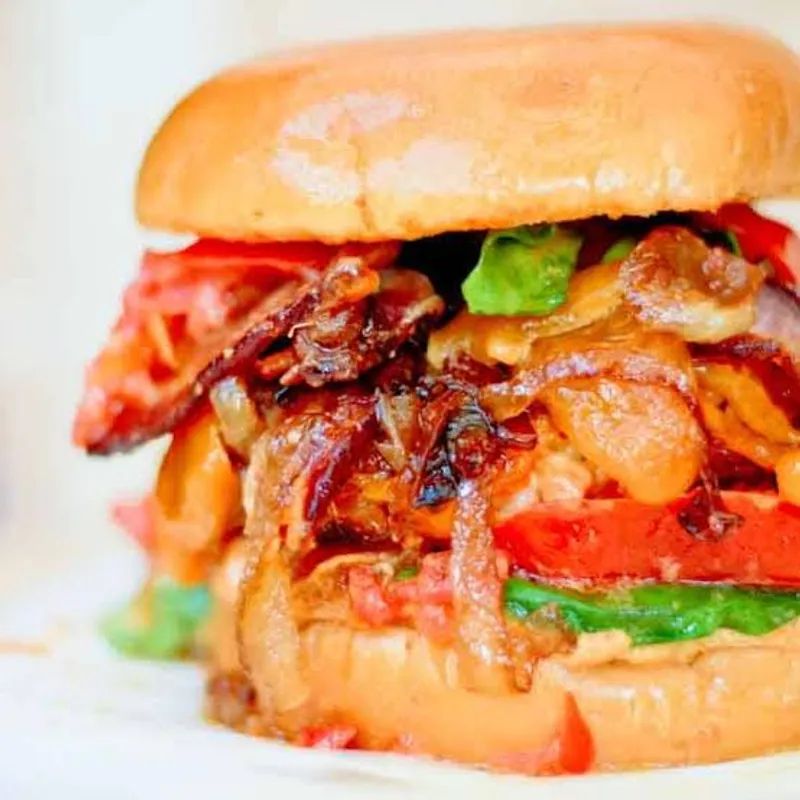#16. Chicken Burger With Bacon