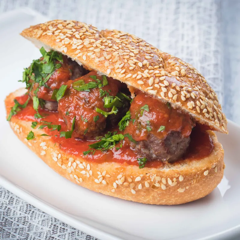 Meatball Parmigiana Sub