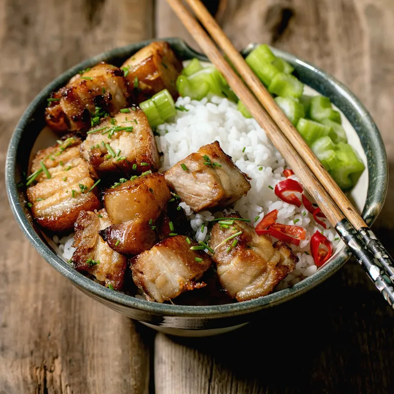 BBQ Pork With Fried Rice