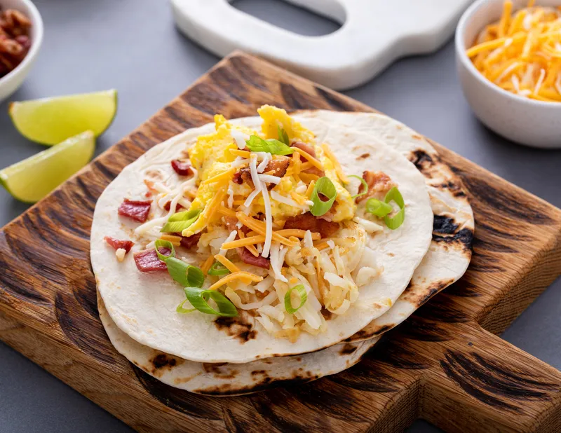 Taco de Fajita, Lengua y Tripa