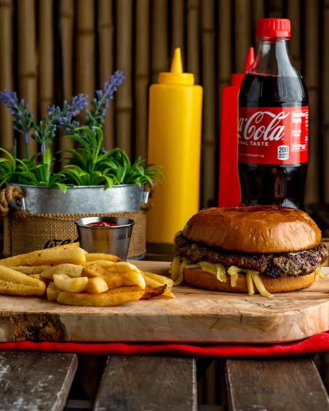 Plain Cheese Burger + French Fries