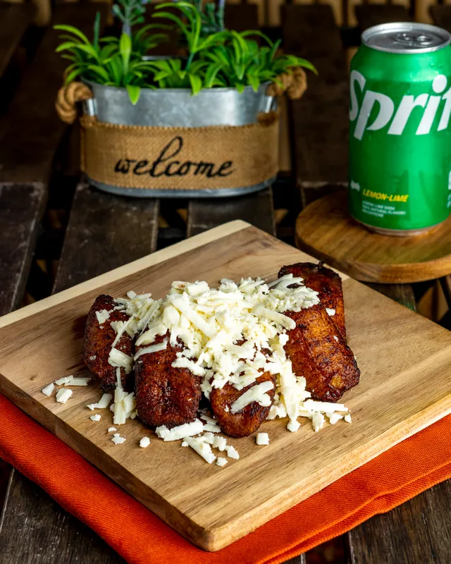 Sweet Plantains + Cheese On Top