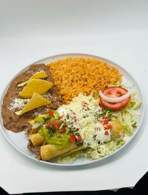 3 Roll Beef Taco Combo