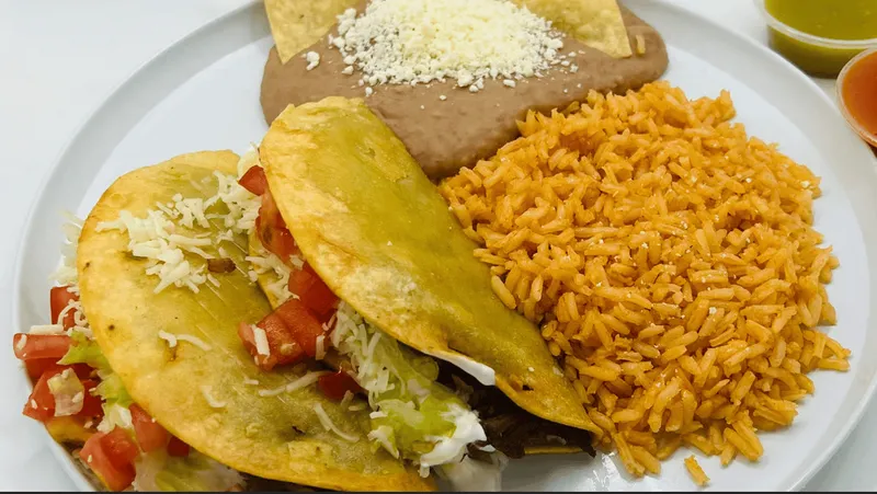 Two Beef Tacos Combo