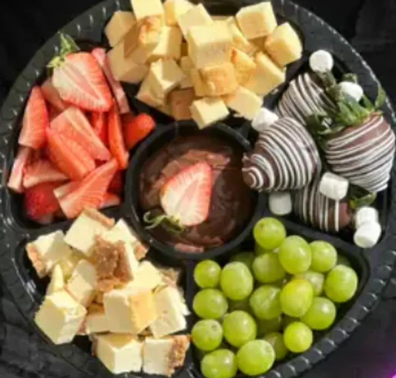 Chocolate Covered Strawberries, Cheesecake Tray