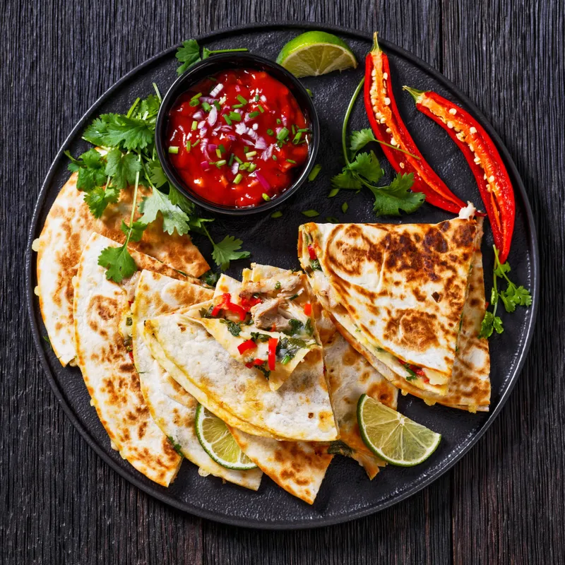 Shredded Chicken Quesadilla