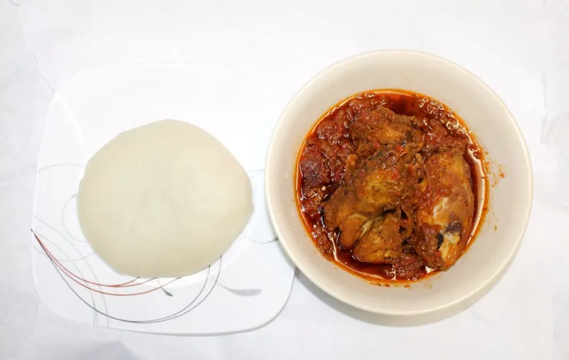 Chicken Gravy with Fufu