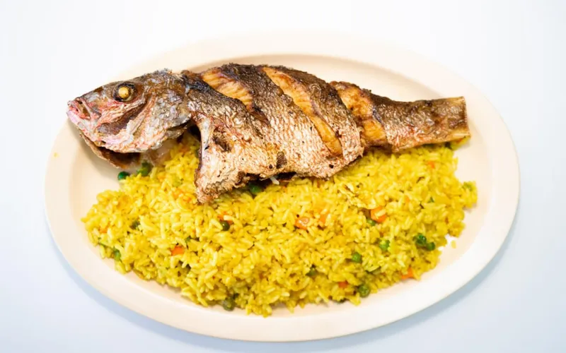 Fried Rice with Red Snapper Fish