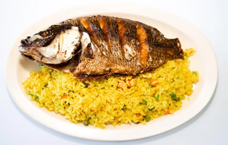 Fried Rice With Tilapia Fish