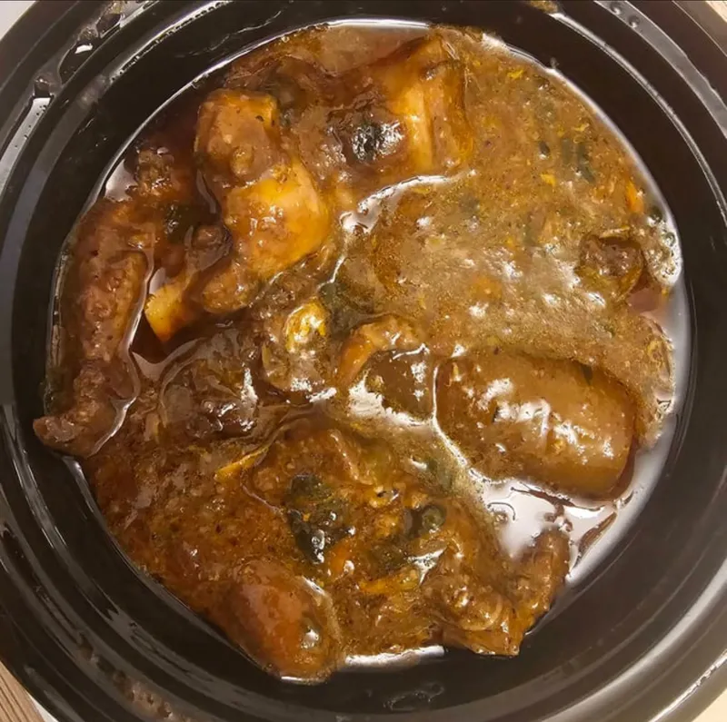 Ogbono Soup with Rice
