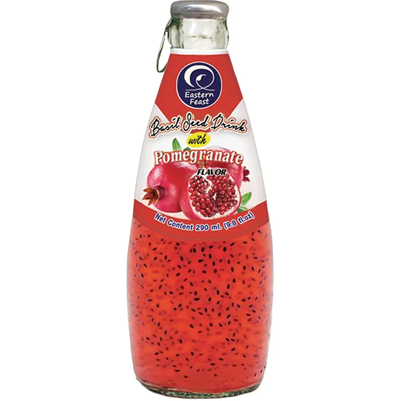 Basil Seeds Drink Pomegranate